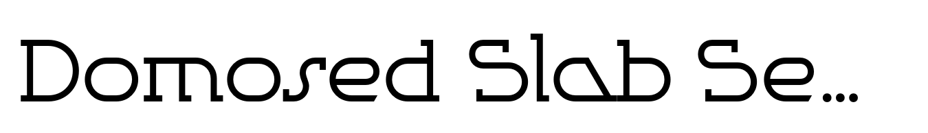 Domosed Slab Serif Regular